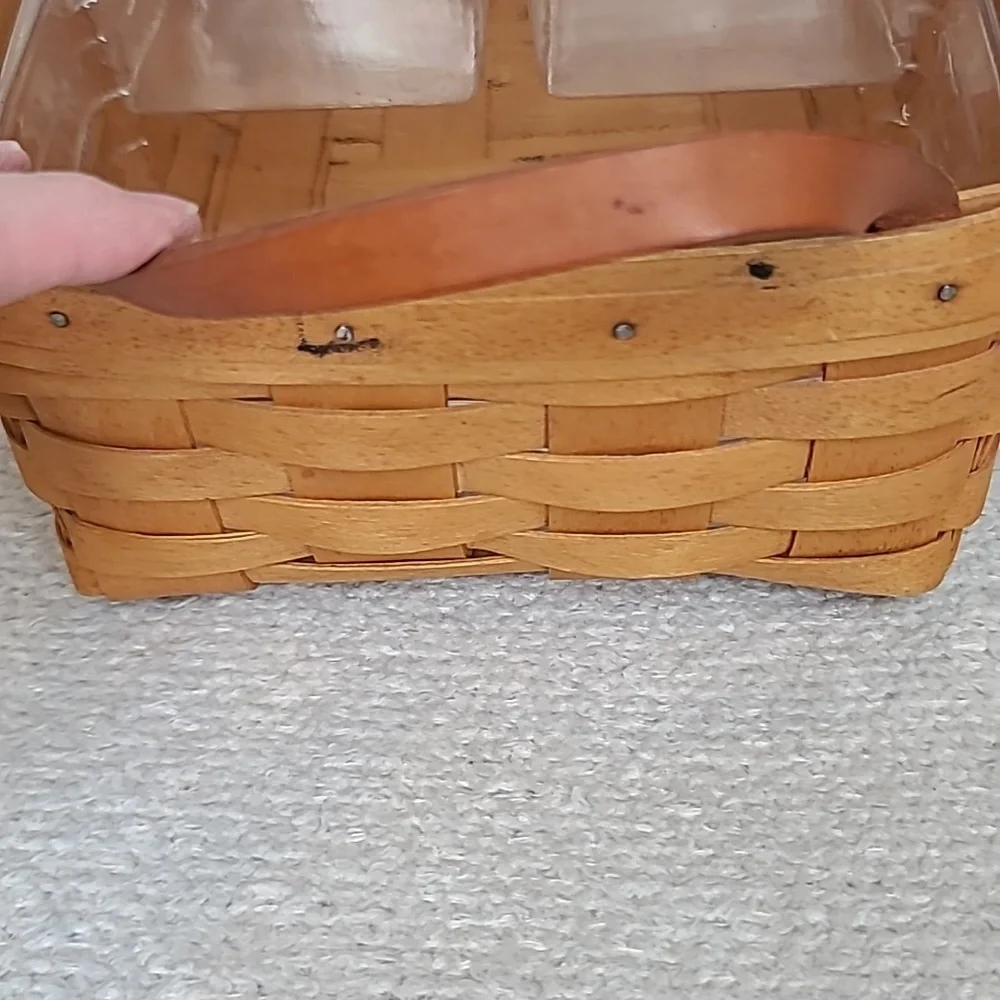 Longaberger Vintage 2000 Pantry Basket 12327 with Organizing Insert